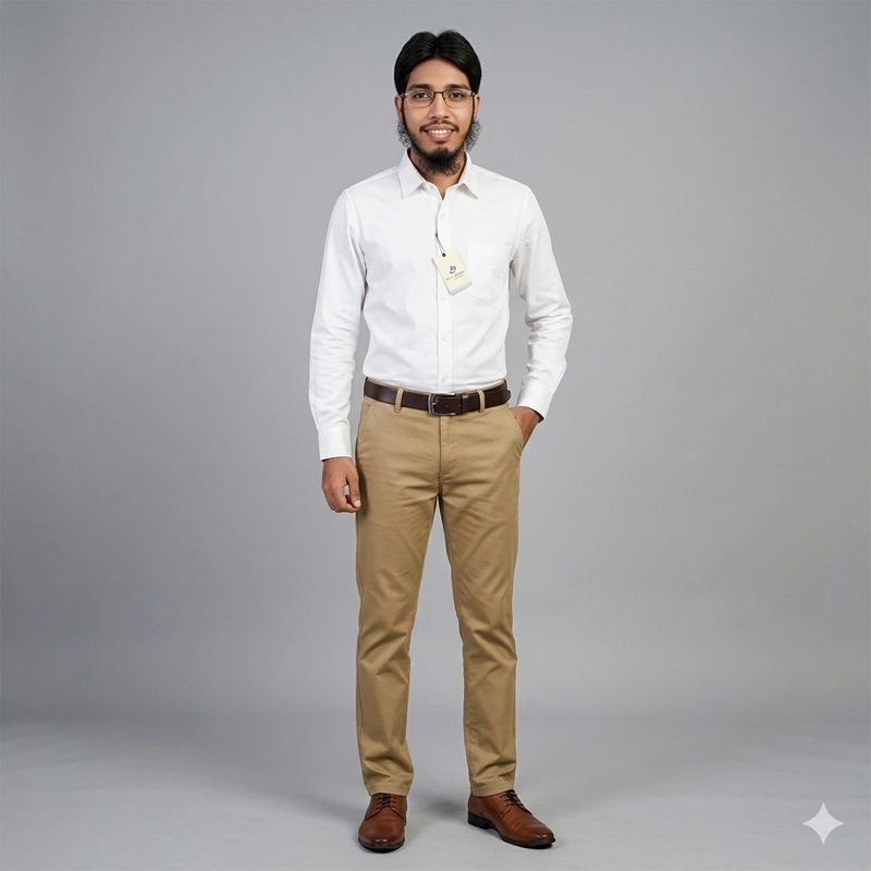 Shopio Premium Combo Set | Premium Men’s Solid Shirt | Stretched Gabardine Pant