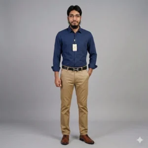 Shopio Premium Combo Set | Oxford Cotton Shirt | Stretched Gabardine Pant